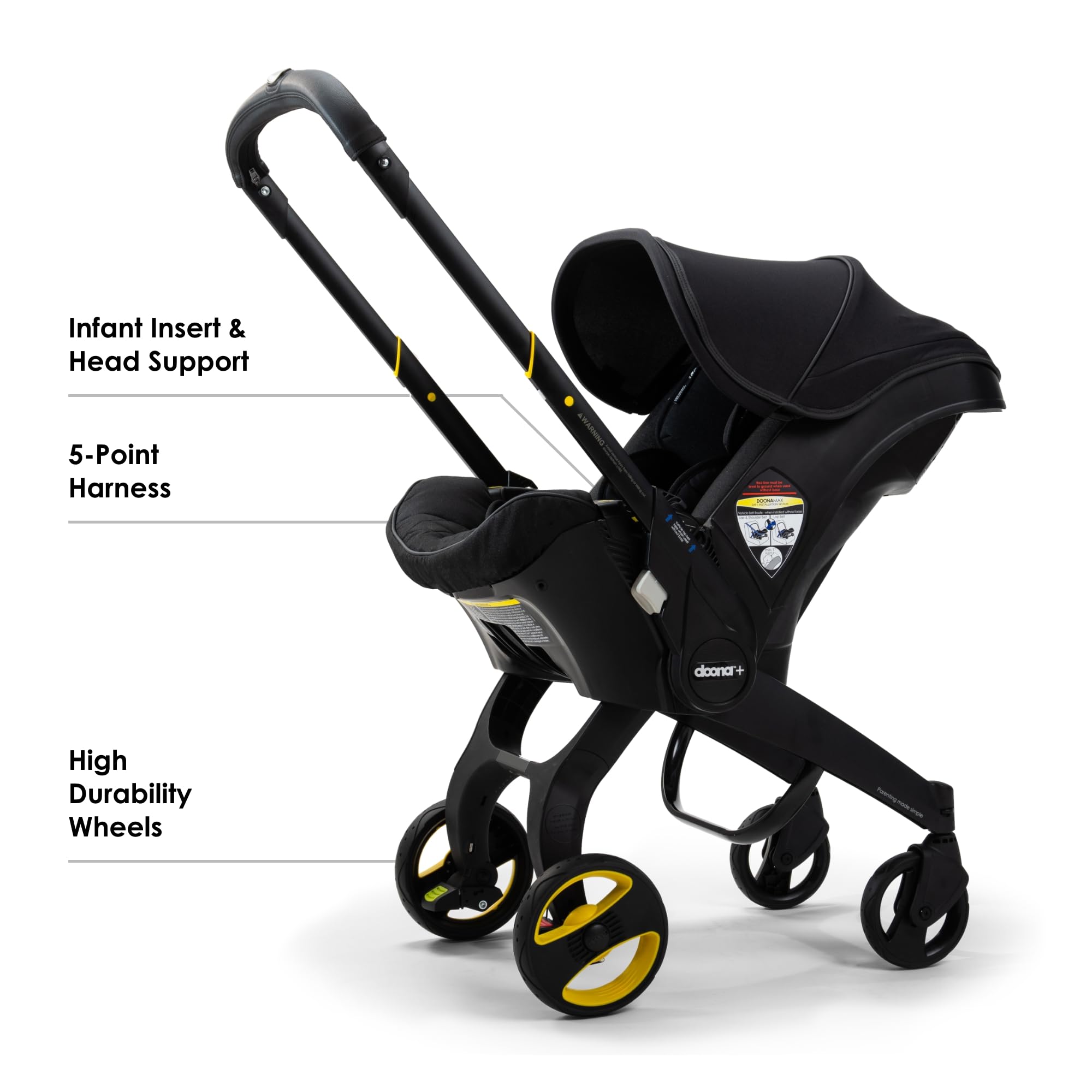 Amazon.com : Doona Car Seat & Stroller, Midnight Edition - All-in
